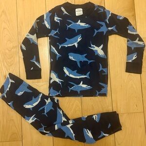 Hanna Andersson Blue Shark Pajama set
